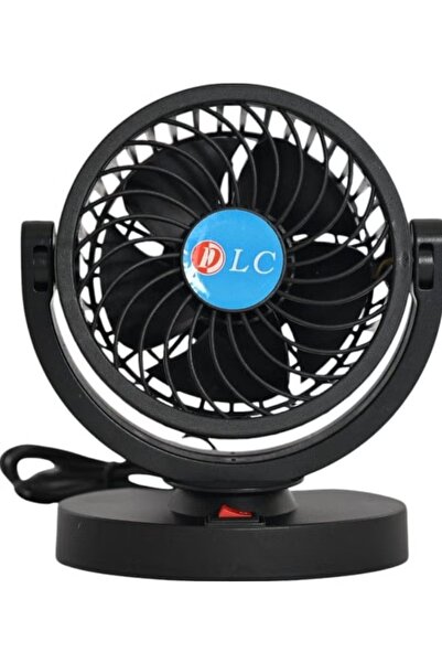 DLC مروحة سيارة USB مع دوران 720 درجة - موزع هواء مدمج للوحة القيادة لتبريد السيارة من الداخل