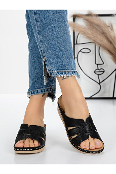 mei Women's Slippers with Low Sole 5GZ33 Black | Mei