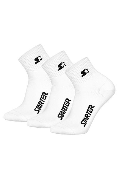 Starter Unisex Quartersocken, 3er Pack - Quarter Socks, Logo, Baumwollmischung