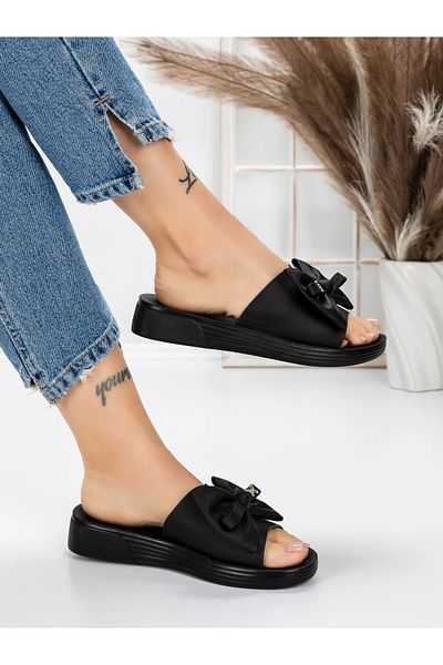 mei Women's Slippers with Low Sole 5XJ57 Black | Mei