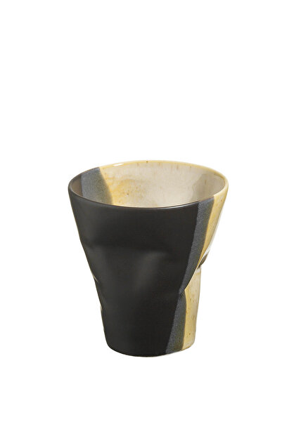 Kütahya Porselen Crash 2 Piece Espresso Coffee Set Black - Brown