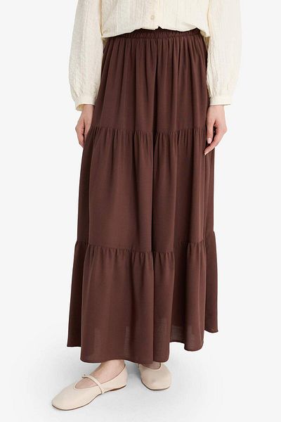 DeFacto A-Line Viscose Maxi Skirt F8242Ax25Sm