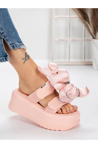 mei Women's Platform Slippers 3WL229 Pink | Mei