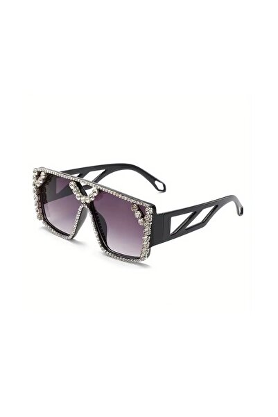 REDz Accessories Geometric Sunglasses, Glam Lux Style, UV Protection, Purple Lens