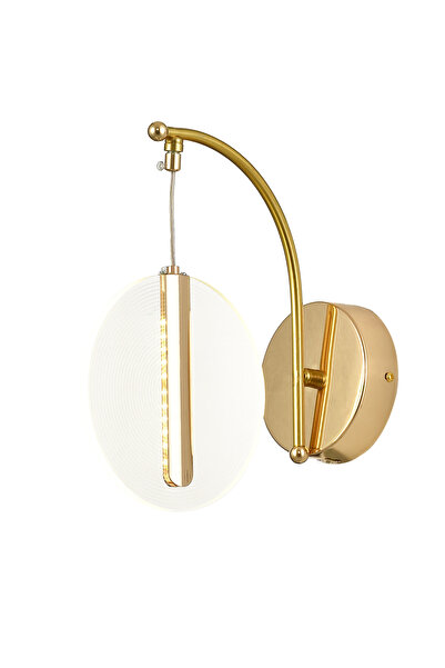 Avizemoda Lovena Ledli Modern Lüks APLİK (3 Renk Led; Sarı-Beyaz-Gün ışığı) - GOLD