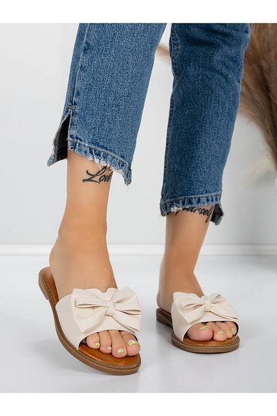 mei Women's Slippers with Low Sole 5PT9 Beige | Mei