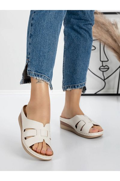 mei Women's Slippers with Low Sole 5GZ33 Beige | Mei
