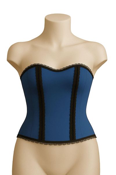 bazaar-turkey all you need Blue Mi Emay 9155 F Frilly Sweaty Bustier