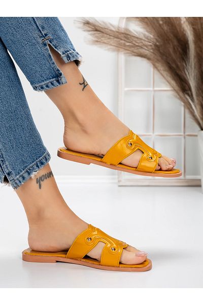 mei Women's Slippers with Low Sole 3AW307 Yellow | Mei