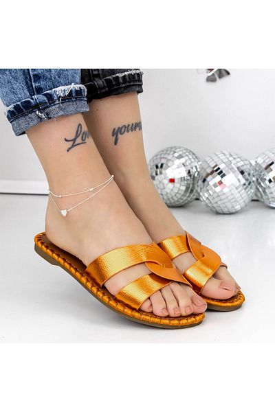 mei Women's Slippers with Low Sole 3BL2 Orange | Mei