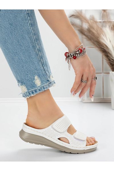 mei Women's Slippers with Low Sole 5GZ36 White | Mei