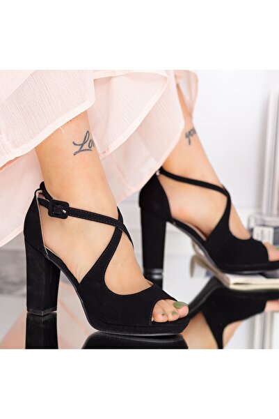 mei Sandale Dama cu Toc gros YXD19 Negru (A06) Mei