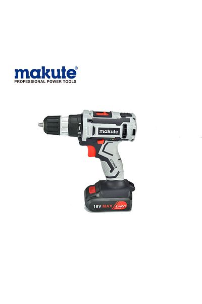 MAKUTE Hammer drill with two 20V batteries, speed 1450 rpm, drilling diameter 10mm, clamping force 30 Nm