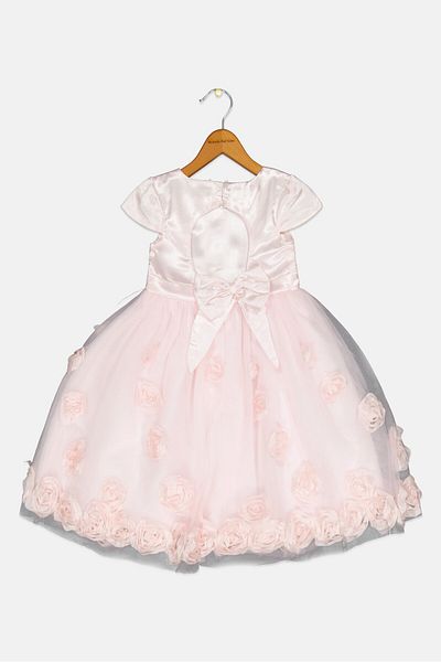 Luna Moon Toddlers Girl Mesh Dress, Pink