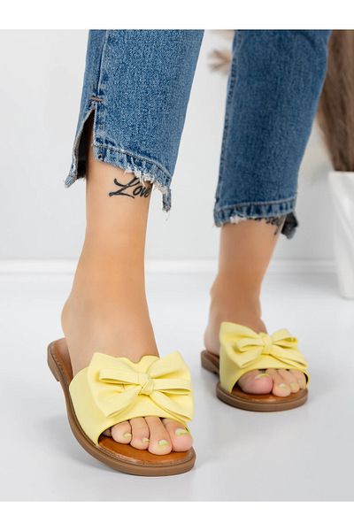 mei Women's Slippers with Low Sole 5PT9 Yellow | Mei