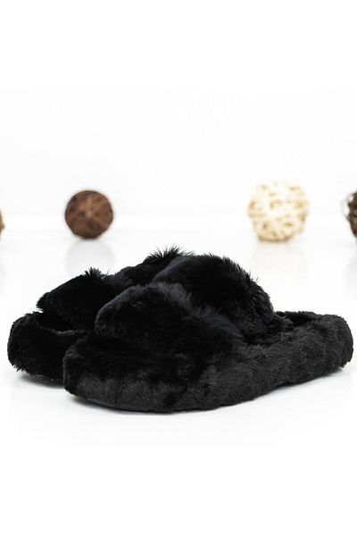 mei Women's Slippers 3WL161 Black | Mei