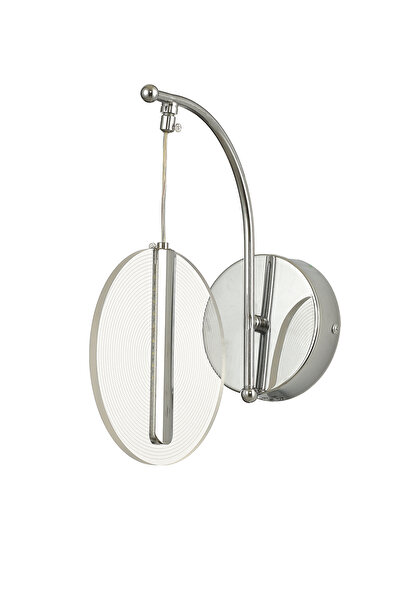Avizemoda Lovena Ledli Modern Lüks APLİK (3 Renk Led; Sarı-Beyaz-Gün ışığı) - KROM