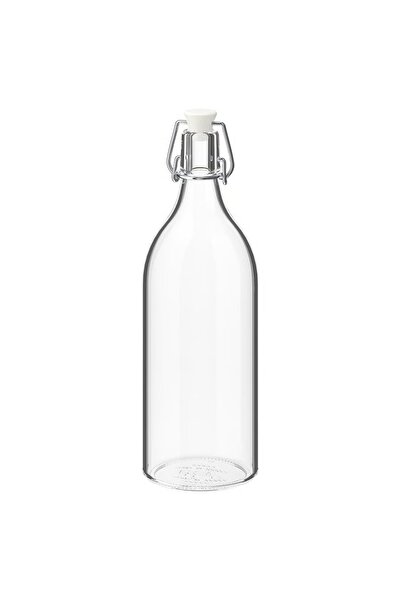 rexa Bottle with stopper, clear glass, 1 l
