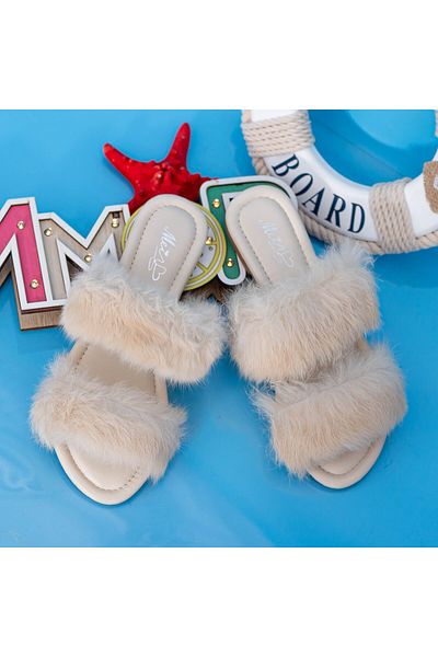 mei Women's Slippers LE208 Beige (C11) Mei