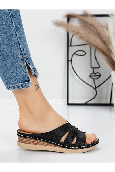 mei Women's Slippers with Low Sole 5GZ33 Black | Mei