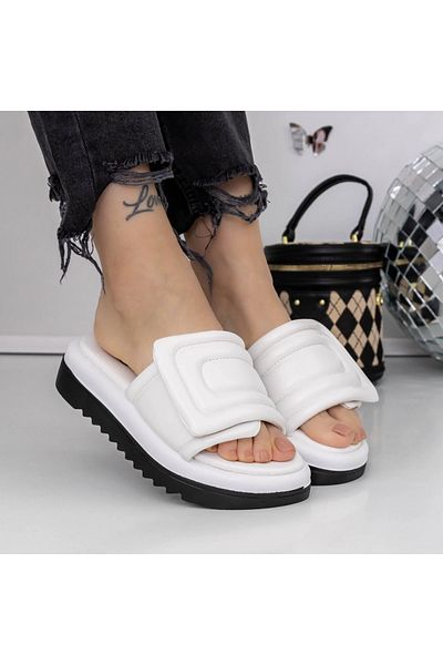 mei Women's Slippers with Low Sole 3GH22 White | Mei