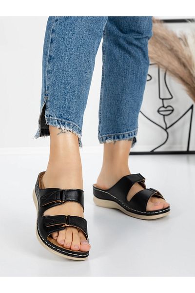 mei Women's Slippers with Low Sole 5GZ35 Black | Mei