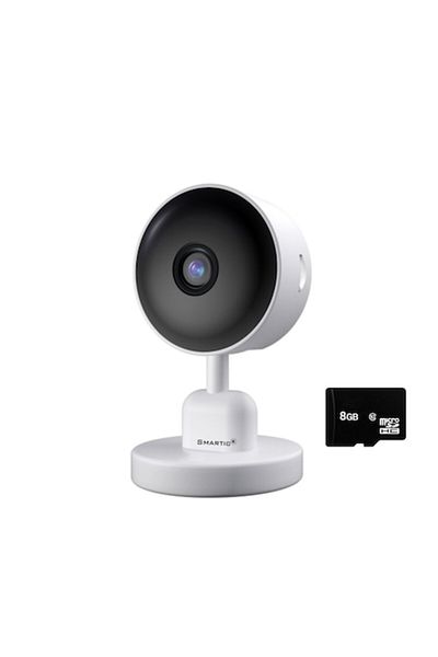 SMARTIC Camera IP Baby Monitor V1, HD 1920 x 1080P, WiFi, Night Vision, Mobile App, Smartic®, White/Black