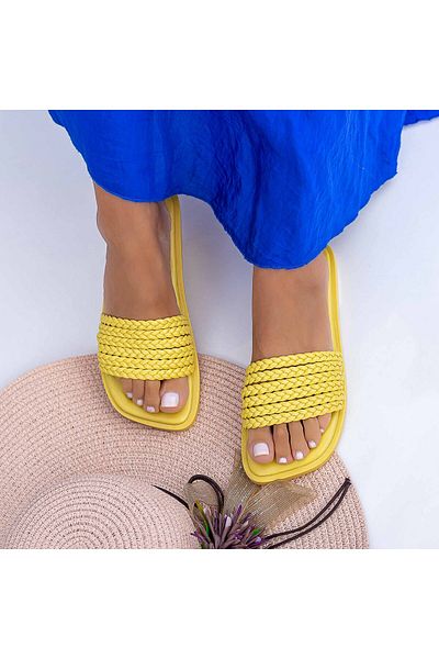 mei Women's Slippers WLQCZJ1 Yellow (S16) Mei