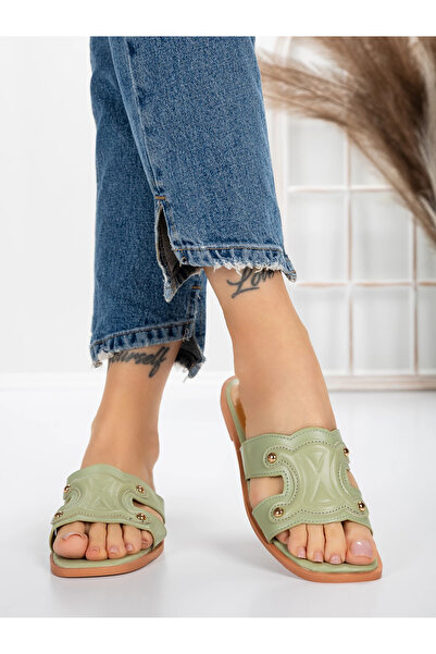 mei Women's Slippers with Low Sole 3AW307 Green | Mei