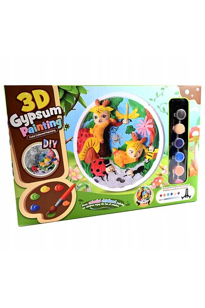 rexa Forest World Plaster Casting For Painting Set Of Paints Creative Fun