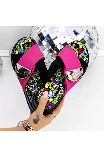 mei Women's Platform Slippers 3HXS80 Pink | Mei