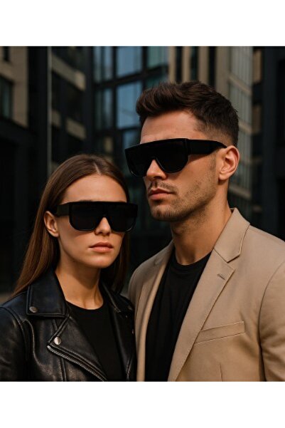 REDz Accessories Full Shield Sunglasses, Massive Lens, UV400 Protection, Black