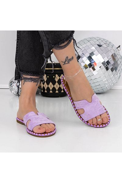mei Women's Slippers with Low Sole 3BL3 Purple | Mei
