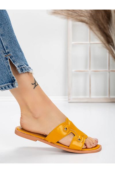mei Women's Slippers with Low Sole 3AW307 Yellow | Mei
