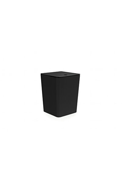 LUCES DESİGN 6 Liter Acrylic Plain Trash Can with Swivel Lid – Durable Trash Can for Bathroom, Kitchen