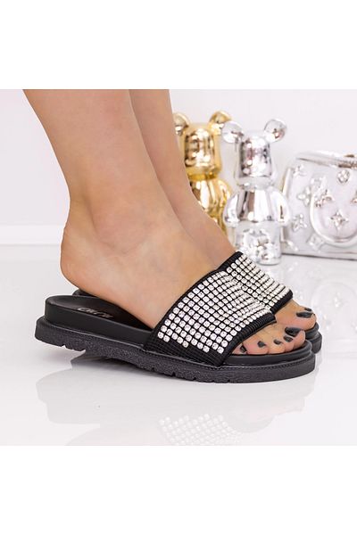mei Women's Slippers with Low Sole 3AW302 Black | Mei