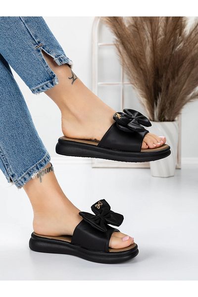 mei Papuci Dama cu Talpa Joasa 3AW311 Negru | Mei