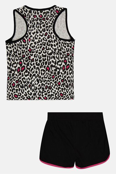 Guru 99 Kids Girl 2 Pieces Graphic Print Top And Bottom Set, Multicolor