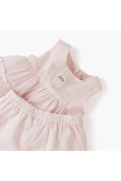 Juniors Cat Applique Sleeveless Top and Shorts Set