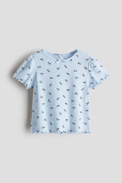 H&M Baskılı ve Pamuklu Üst