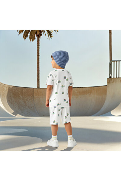 Juniors Printed Shorts with T-shirts