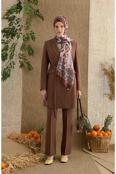 Fatma Atasoy Zenia Tile Voile Silk Shawl