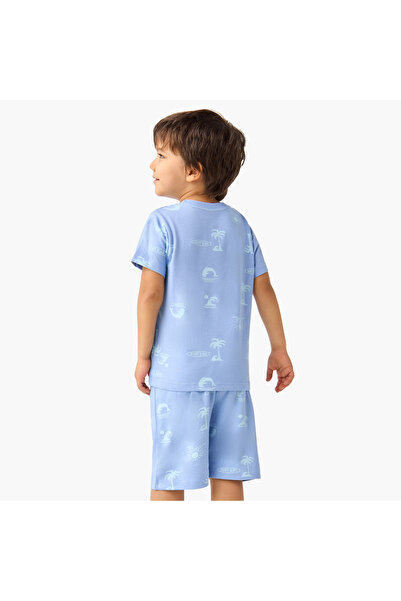 Juniors Graphic Print T-shirt And Shorts Set