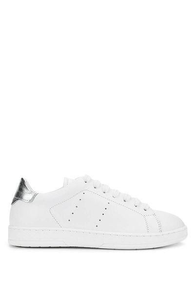 Tamer Tanca Women's Genuine Leather White/Silver Sneakers & Sports Shoes