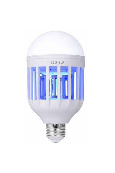 Echo Soul Bec LED 2 in 1 cu lampa UV anti insecte Echo Soul, aparat anti tantari, muste, musculite, 9W