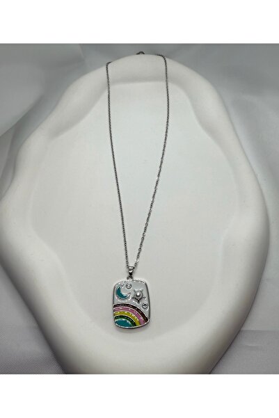 Mila Lumiere Sun Rainbow Moon Star Design Zircon Stone Silver Silver Color St...