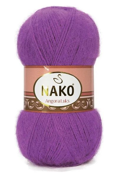 NAKO 5 τεμάχια Angora Πολυτελές Νήμα Χειροποίητης Πλεξίματος 2180 Ανοιχτό Μωβ