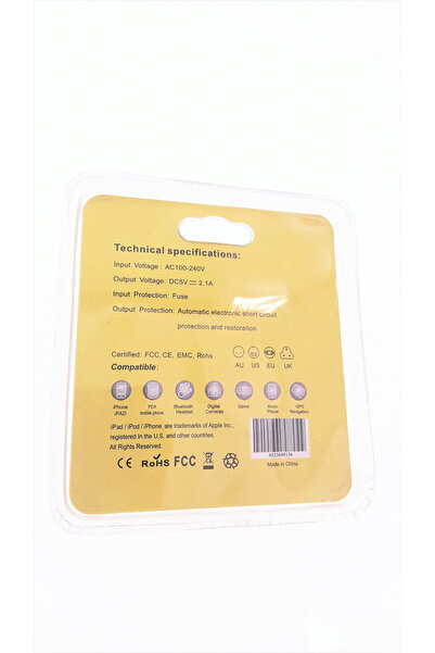 OEM Incarcator Retea US 4 X USB Tensiune intrare 100-240V , iesire 5 V max 2.1A