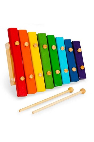 SMARTIC Musical toy for children, Wooden Xylophone, 8 musical notes