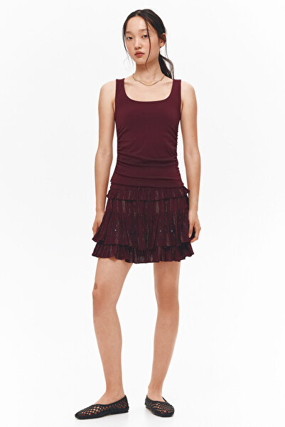 H&M Büzgülü Kolsuz Üst